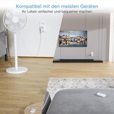 TESSAN Draadloos stopcontact met afstandsbediening, stopcontact met 30,5 m bereik, 3600 W binnen, schakelbaar met magnetisch, programmeerbaar