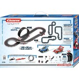 Carrera GO!!! Paw Patrol Ready Race Rescue Set, 2 slotcars incl. 2 handcontrollers met turbo-knop, inclusief Chase en Marshall, afstandlengte van 4,9 m met looping en rondeteller, schaal 1:43