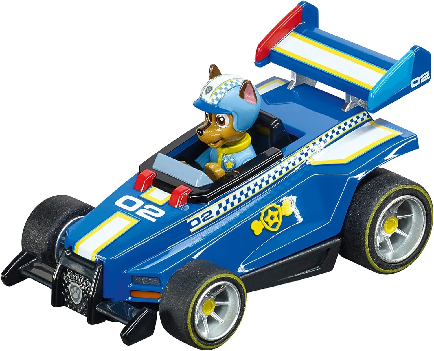 Carrera GO!!! Paw Patrol Ready Race Rescue Set, 2 slotcars incl. 2 handcontrollers met turbo-knop, inclusief Chase en Marshall, afstandlengte van 4,9 m met looping en rondeteller, schaal 1:43