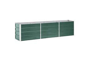 Verhoogde Plantenbak Staal Groen - 240x40x45 cm - 40% Korting