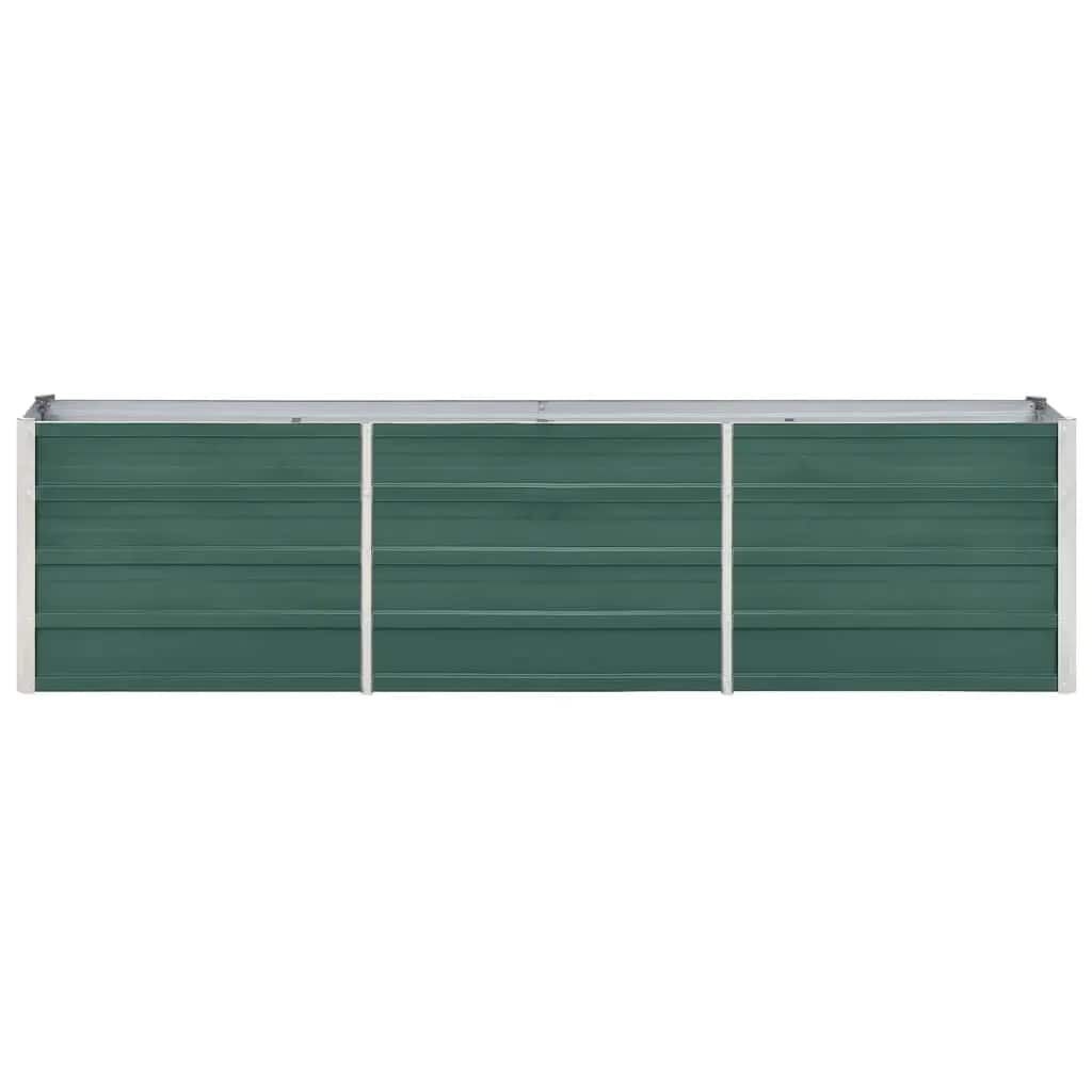 vidaXL Plantenbak verhoogd 240x40x45 cm gegalvaniseerd staal groen