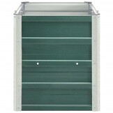 vidaXL Plantenbak verhoogd 240x40x45 cm gegalvaniseerd staal groen