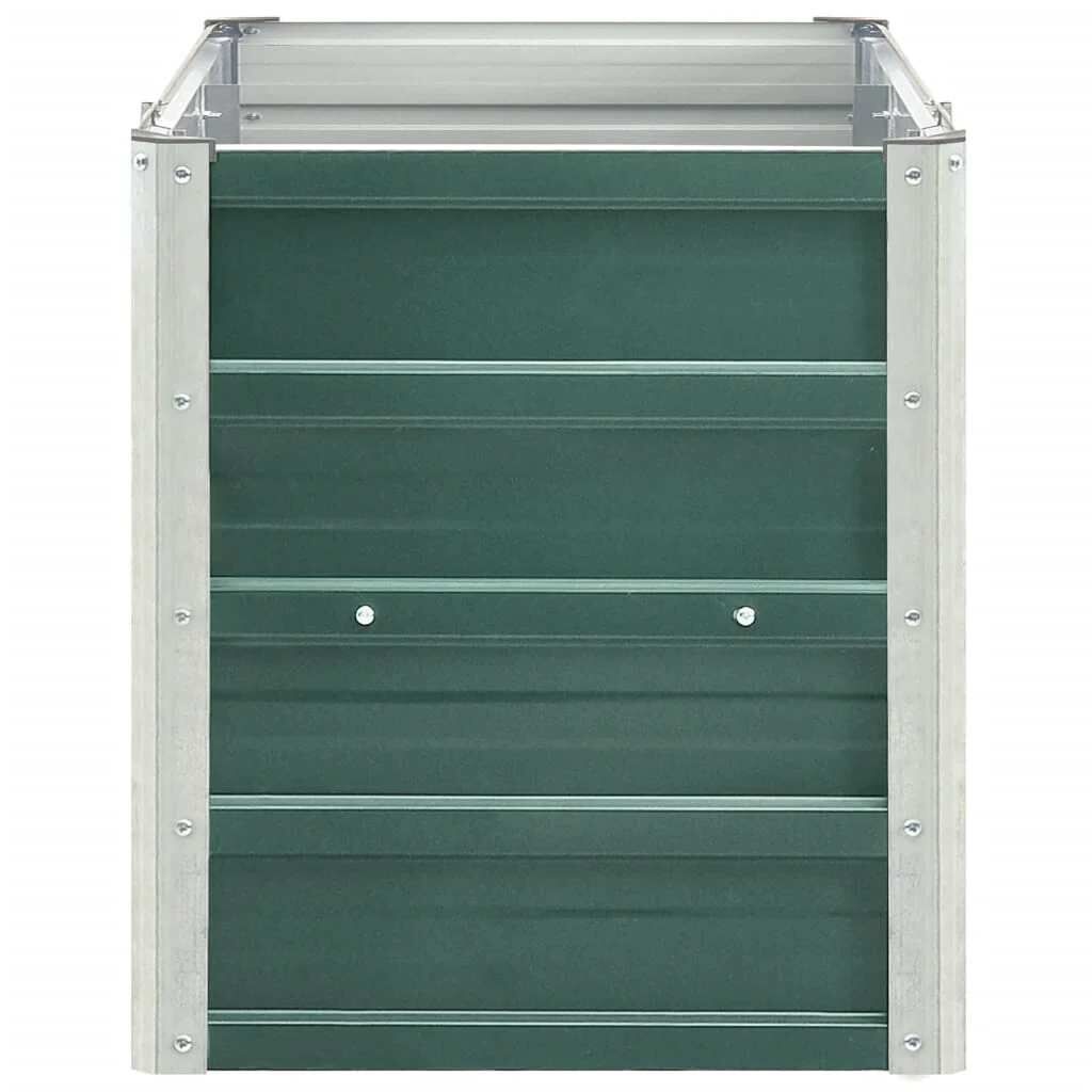 vidaXL Plantenbak verhoogd 240x40x45 cm gegalvaniseerd staal groen