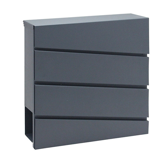 Brievenbus Modern Antraciet - 37x37x10 cm