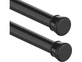 Uitschuifbare douchegordijnroede 52-70 cm - Zonder boren, wit