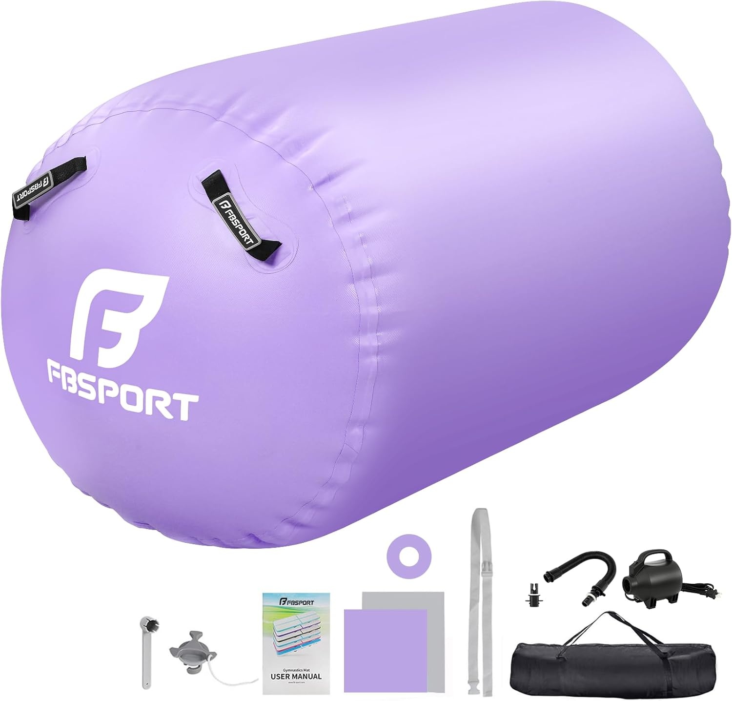 FBSPORT Balanceer Balk 240 cm Groen - Opvouwbaar voor Kinderen