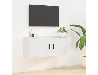 vidaXL Tv-wandmeubel 100x34,5x40 cm wit