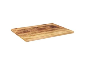 vidaXL Tafelblad rechthoekig 90x70x3,8 cm massief ruw mangohout