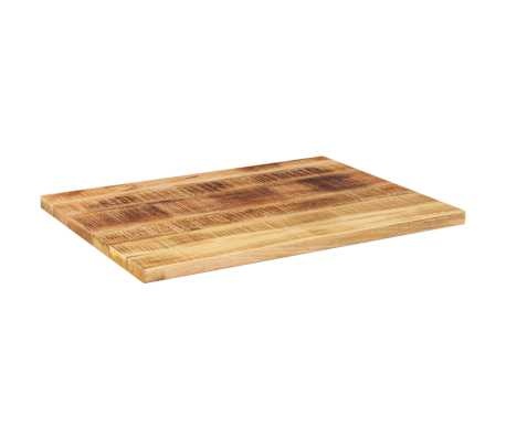 vidaXL Tafelblad rechthoekig 90x70x3,8 cm massief ruw mangohout