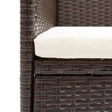 vidaXL Tuinstoelen 2 st poly rattan bruin