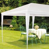 Aktive Garden 53992 paviljoen van kunststof, wit, 300 x 600 x 255 cm, met stalen buizen