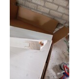 vidaXL Tuinbox 150x50x56,5 cm massief vurenhout wit