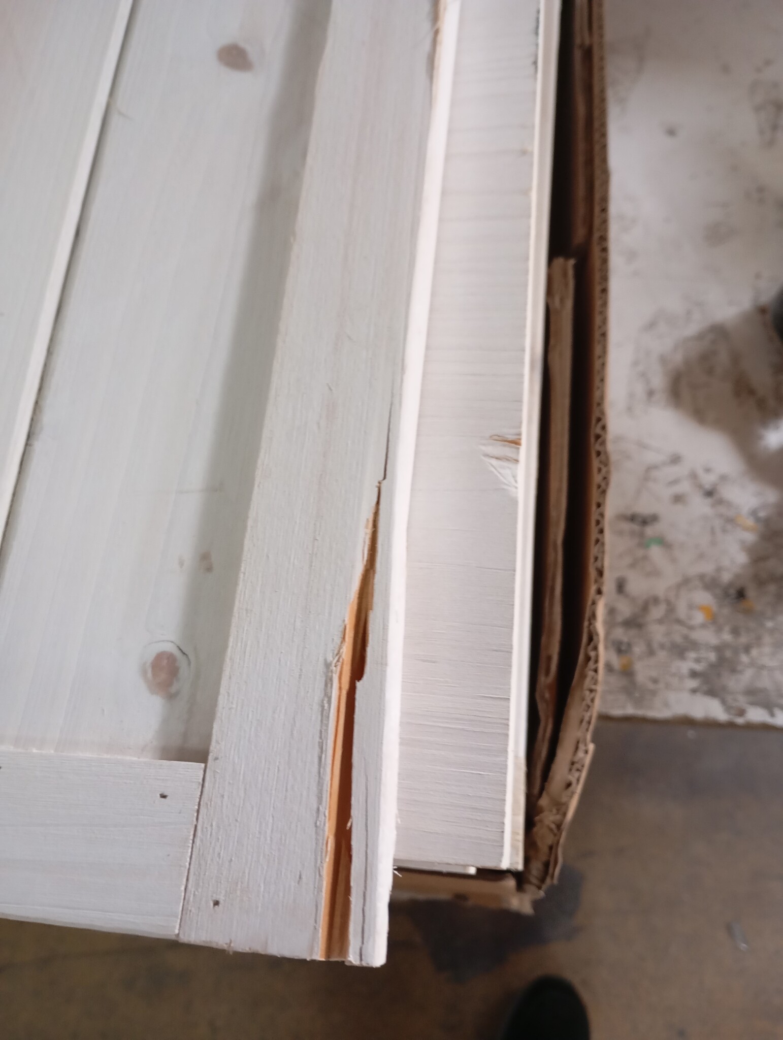 vidaXL Tuinbox 150x50x56,5 cm massief vurenhout wit