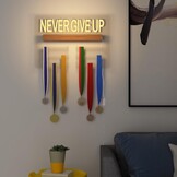 Ammonite Light up Medal Hanger Display, Houder Rack voor Awards of Linten, Sport Thema Lint Houder voor Muur, Gelaagd Award Rack