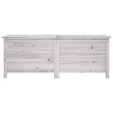 vidaXL Tuinbox 150x50x56,5 cm massief vurenhout wit