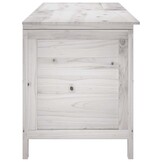 vidaXL Tuinbox 150x50x56,5 cm massief vurenhout wit