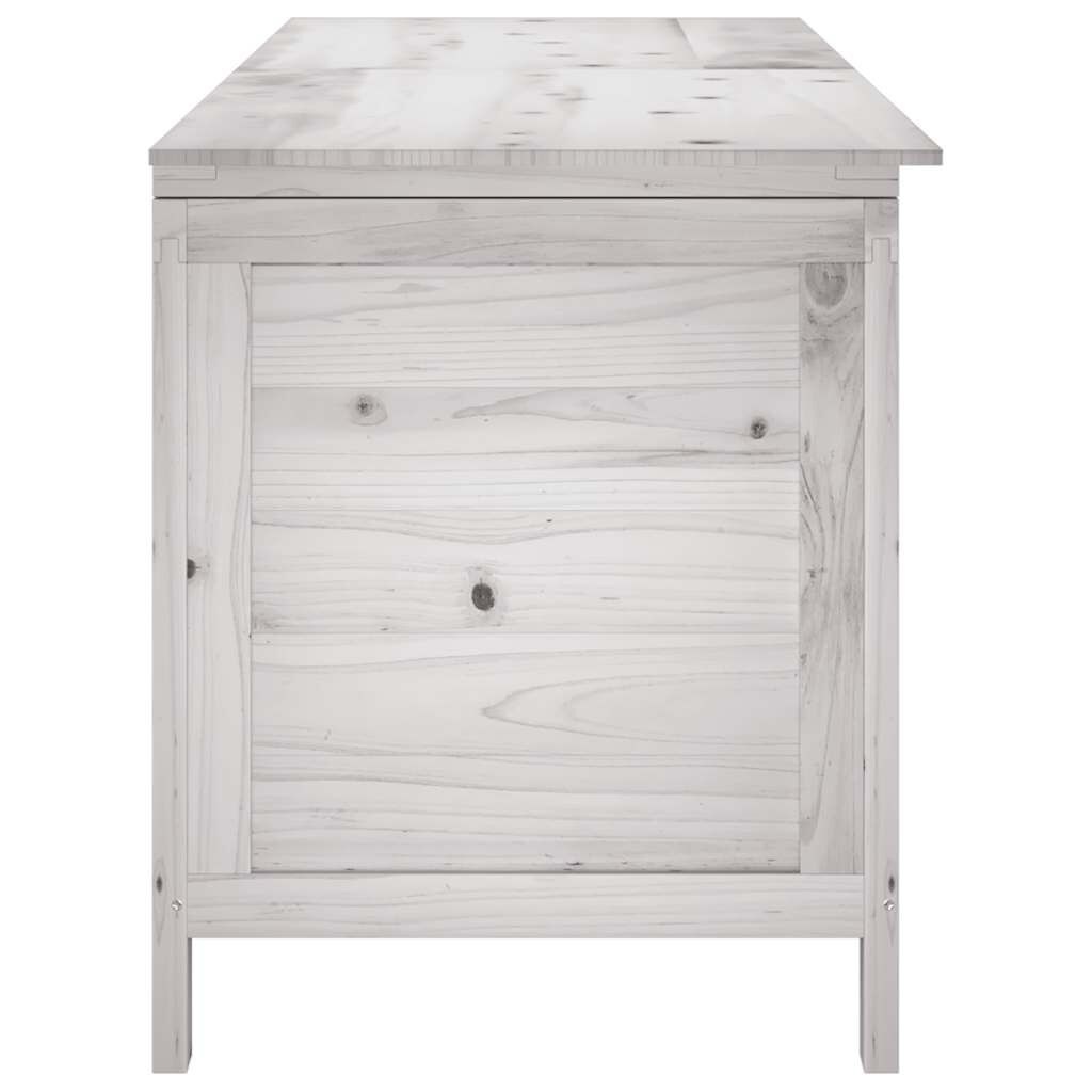 vidaXL Tuinbox 150x50x56,5 cm massief vurenhout wit