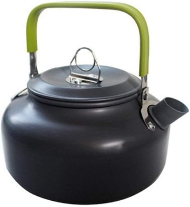 JZK camping kookgereiset, 2 - 3 personen, opvouwbare camping pannenset, steelpan, pan, theepot voor buiten, picknicken, kamperen en wandelvakanties