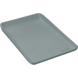 LIONELO Megs Aankleedkussen 70×49×7 cm – Waterdicht Antislip & Veilig, Zacht PU Schuim met Opstaande Randen, Veilig vanaf Geboorte, Vrij van Schadelijke Stoffen, Onderhoudsvriendelijk, Grijs