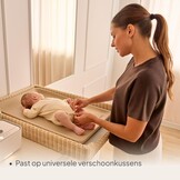 LIONELO Megs Aankleedkussen 70×49×7 cm – Waterdicht Antislip & Veilig, Zacht PU Schuim met Opstaande Randen, Veilig vanaf Geboorte, Vrij van Schadelijke Stoffen, Onderhoudsvriendelijk, Grijs