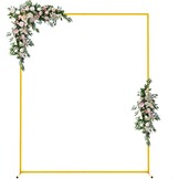 Gouden Vierkante Backdrop Standaard voor Ballonnenboog en Decoratie - 200 x 150 cm