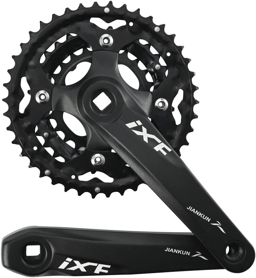 CYSKY Crankstel 3 x 9/10 versnellingen 170 mm 104/64 BCD crankset 44-32-22T/42-32-24T crankstel voor racefiets MTB BMX compatibel met Shimano, SRAM, FSA, Gaint