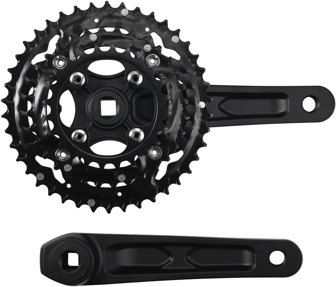 CYSKY Crankstel 3 x 9/10 versnellingen 170 mm 104/64 BCD crankset 44-32-22T/42-32-24T crankstel voor racefiets MTB BMX compatibel met Shimano, SRAM, FSA, Gaint