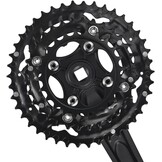 CYSKY Crankstel 3 x 9/10 versnellingen 170 mm 104/64 BCD crankset 44-32-22T/42-32-24T crankstel voor racefiets MTB BMX compatibel met Shimano, SRAM, FSA, Gaint