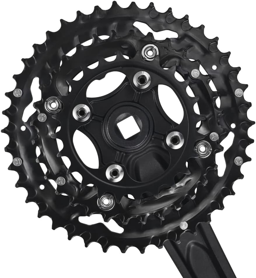 CYSKY Crankstel 3 x 9/10 versnellingen 170 mm 104/64 BCD crankset 44-32-22T/42-32-24T crankstel voor racefiets MTB BMX compatibel met Shimano, SRAM, FSA, Gaint