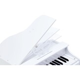 Hape E0338 luxe vleugels | Piano met 30 toetsen, inclusief stoel, elektronisch muziektoetsenbord voor kinderen vanaf 3 jaar, wit