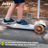 Lionelo Jessy Kinderstep - 3-wieler met LED-wielen - Verstelbaar - Groen