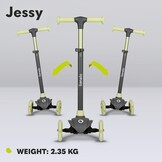 Lionelo Jessy Kinderstep - 3-wieler met LED-wielen - Verstelbaar - Groen