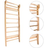 CCLIFE Muur Bars Gymnastiek apparatuur houten look veelkleurige Fitness Gymnastiek muur Klimmen muur Gym Sportartikelen voor volwassenen kinderen
