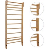 CCLIFE Muur Bars Gymnastiek apparatuur houten look veelkleurige Fitness Gymnastiek muur Klimmen muur Gym Sportartikelen voor volwassenen kinderen