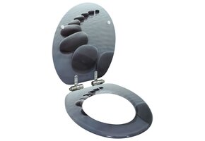 Toiletbril met Soft-Close & Stenen Design - 34% Korting