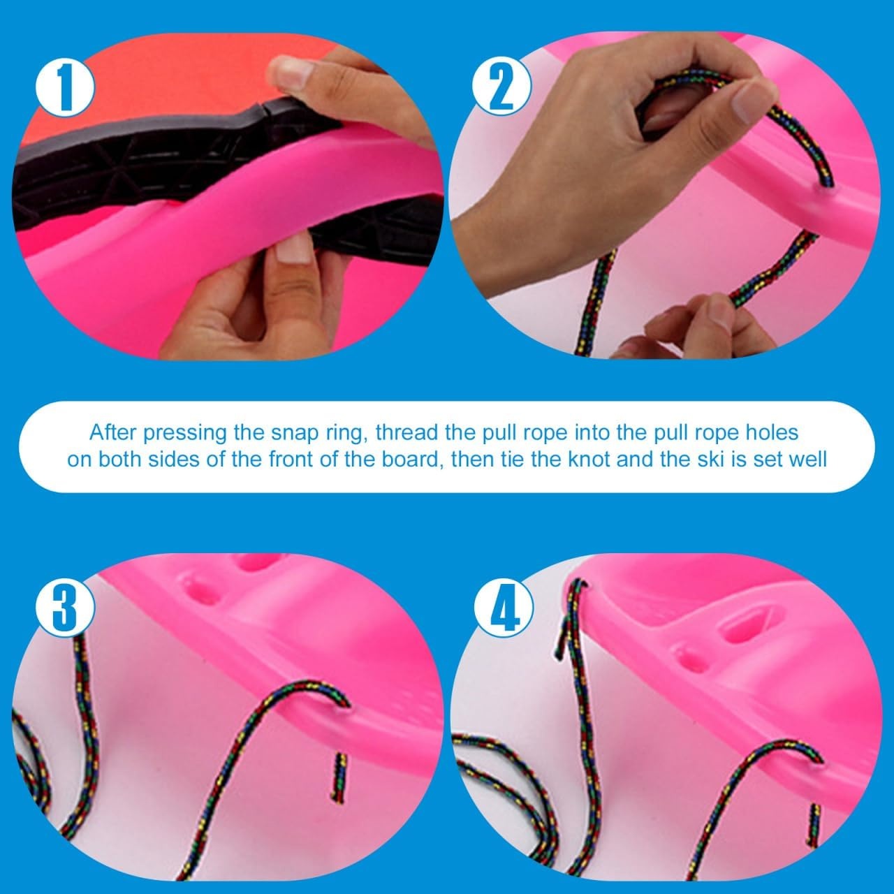 Ski Remgrepen Clip (1 Paar) Zwart | 70% Korting