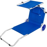 Aktive 2-in-1 Strandstoel en Transportwagen - Opvouwbaar - Blauw - 117 x 67 x 60 cm