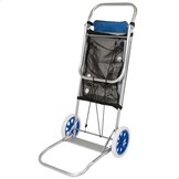Aktive 2-in-1 Strandstoel en Transportwagen - Opvouwbaar - Blauw - 117 x 67 x 60 cm