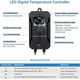 hygger Aquarium Verwarmer 800W met Externe Digitale LCD Controller voor Aquaria van 490-980L