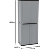 Opbergkast Jline 368 - 54% Korting | Kunsthars | 4 Legplanken