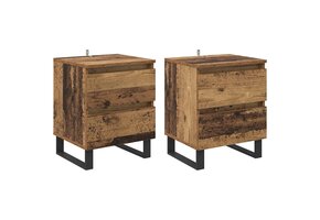 VidaXL Nachtkastje Oud Hout 40x35x50 cm - 34% Korting!