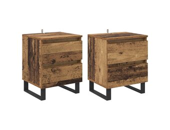 VidaXL Nachtkastje Oud Hout 40x35x50 cm - 34% Korting!