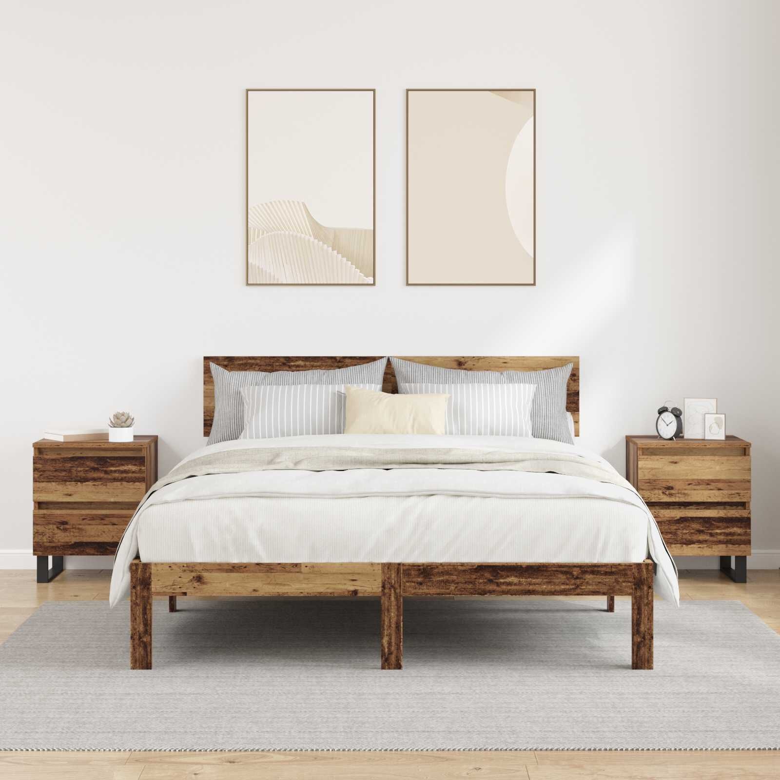 VidaXL Nachtkastje Oud Hout 40x35x50 cm - 34% Korting!