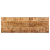 Industrieel Bankje Mangohout & Staal (110 cm) - 35% Korting!