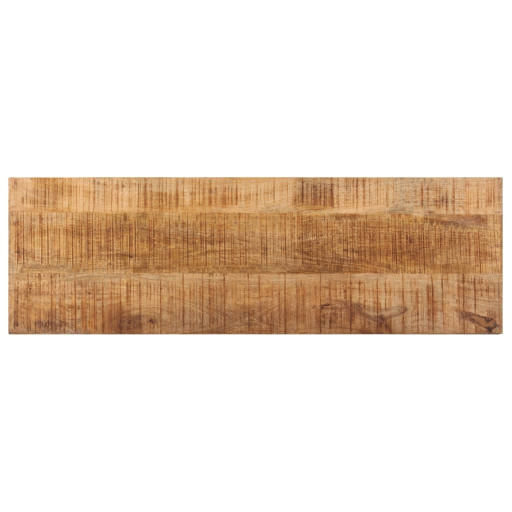 Industrieel Bankje Mangohout & Staal (110 cm) - 35% Korting!