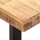 Industrieel Bankje Mangohout & Staal (110 cm) - 35% Korting!