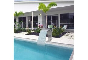 RVS Waterval Zwembad/Tuin 30x60cm Gebogen Design - 37% Korting