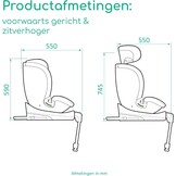 Autostoel 0-12 jaar 40-150 cm | 360° Draaibaar | i-Size | -55%