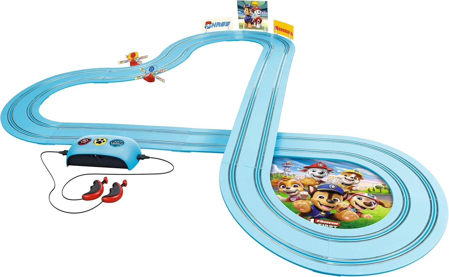 Racebaan Paw Patrol 3,5m - Licht & Geluid - 53% Korting