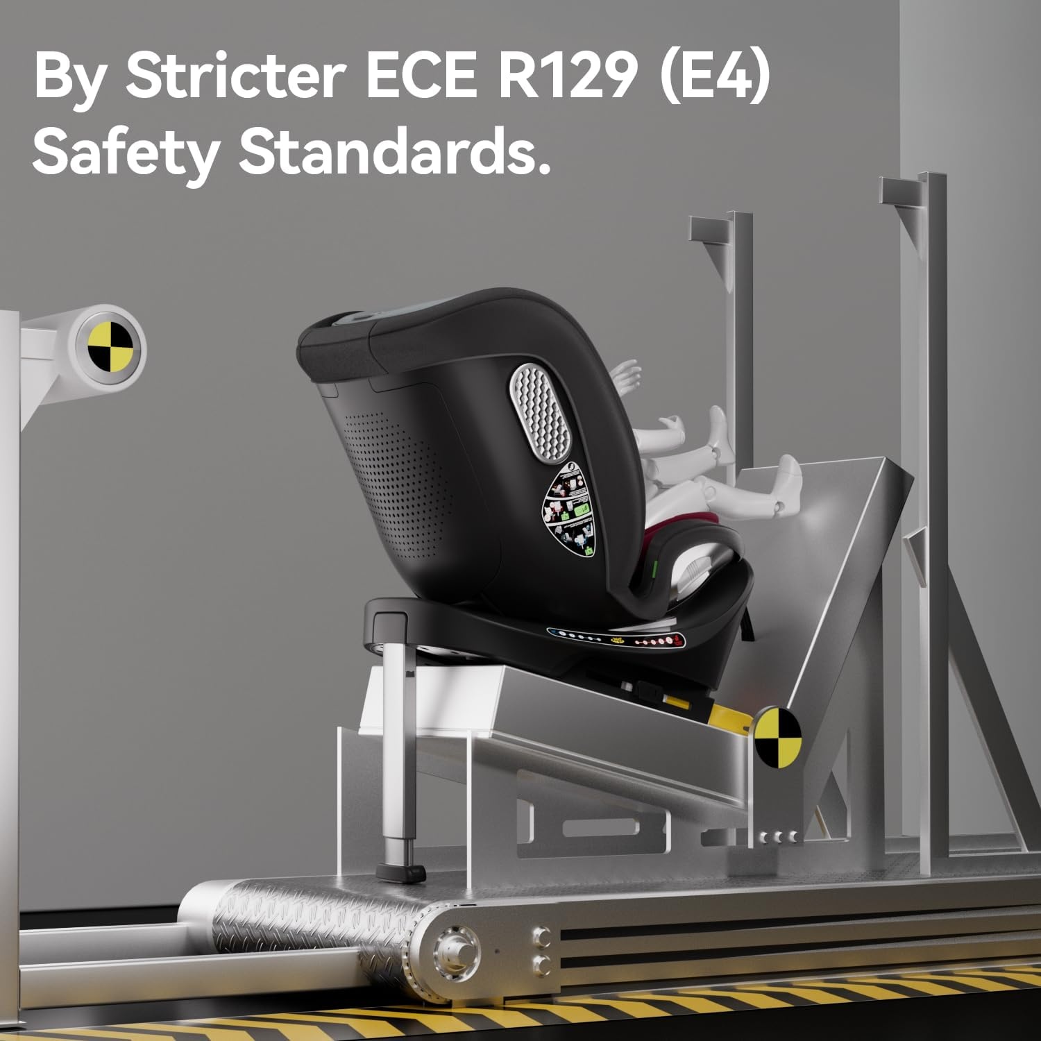 Draaibare i-Size Autostoel 40-150cm | 360° | ECE R129 | Zwart | 35% Korting